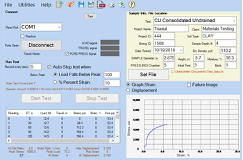 Triaxial Data Acquisition Software